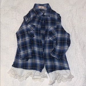 Lacy flannel